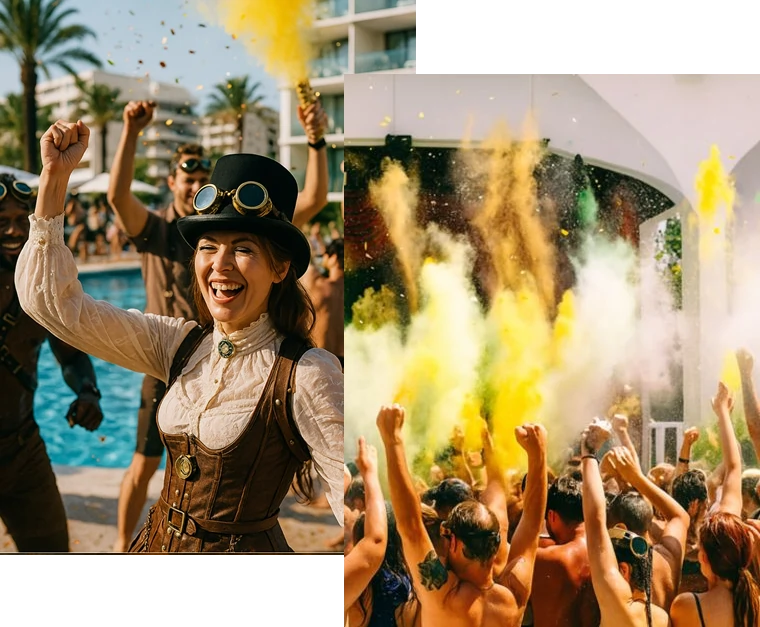 Des fêtes thématiques uniques dans les hôtels MedPlay